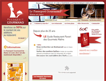 Tablet Screenshot of mainetloire.lepasseportgourmand.fr